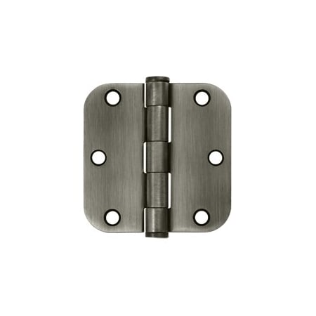 Deltana S35R5HD15A Heavy Duty 5/8 Radius Hinge Antique Nickel, 10PK S35R5HD15A-XCP10